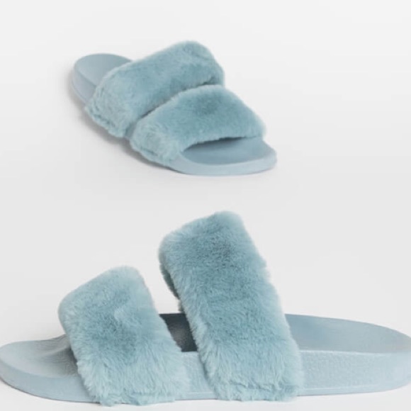 BAMBOO SAGE FUR SLIDES - Picture 4 of 4